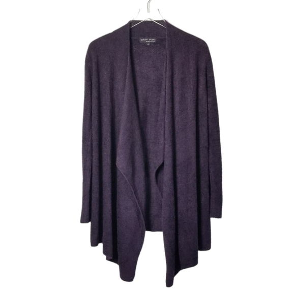 BAREFOOT DREAMS Cozychic Lite Calypso Drape Front Cardigan Size S/M Purple 436 - Picture 1 of 8